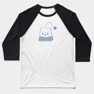 Blue Kawaii Tea Love Baseball T-Shirt